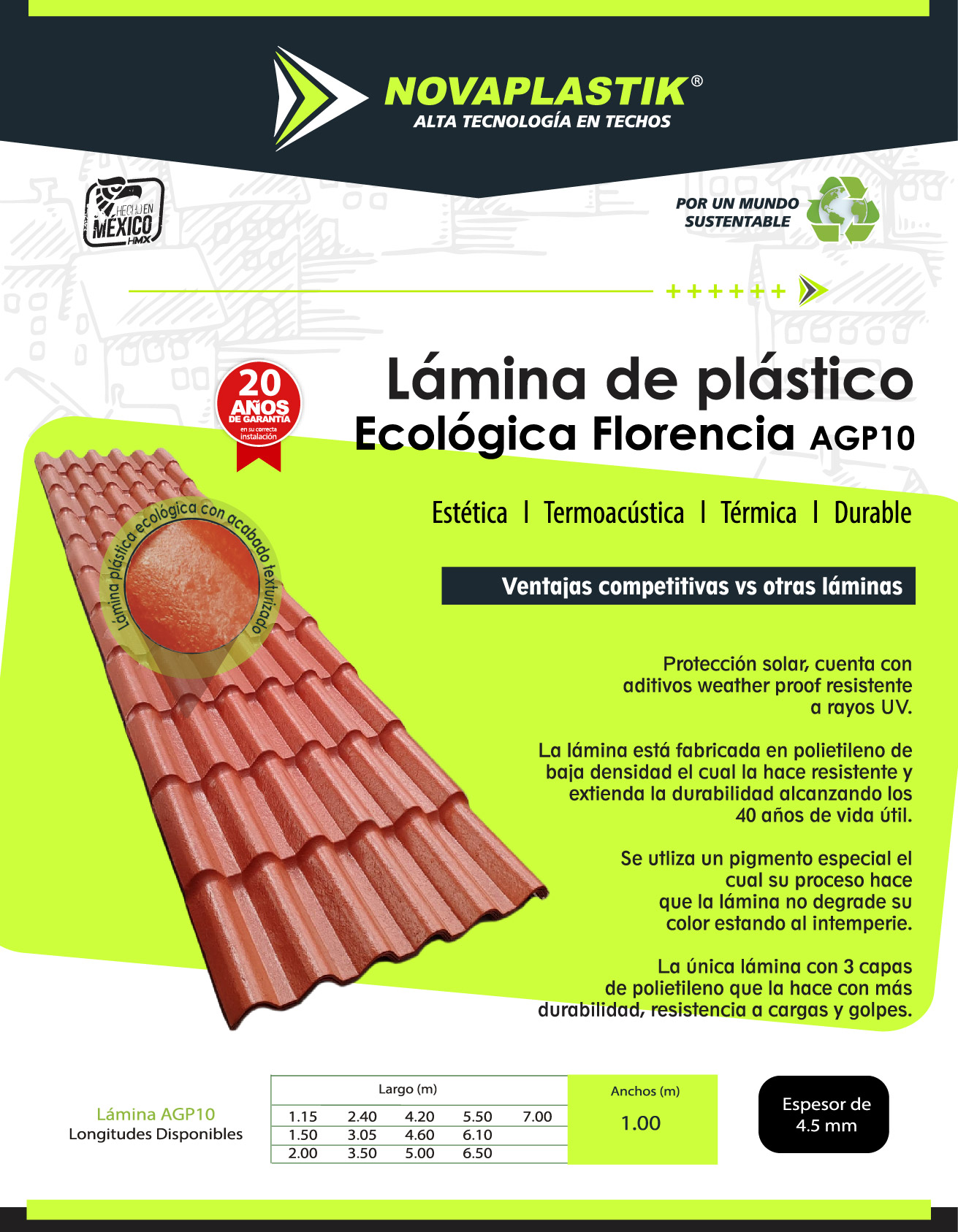 Florencia 1m - Novaplastik